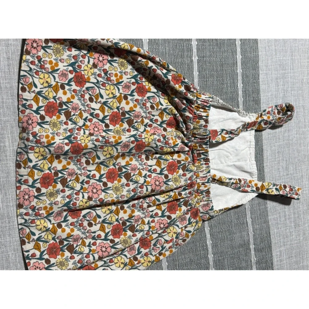 Blueberri Boulevard Girls Size‎ 6 Floral Corduroy Jumper Dress